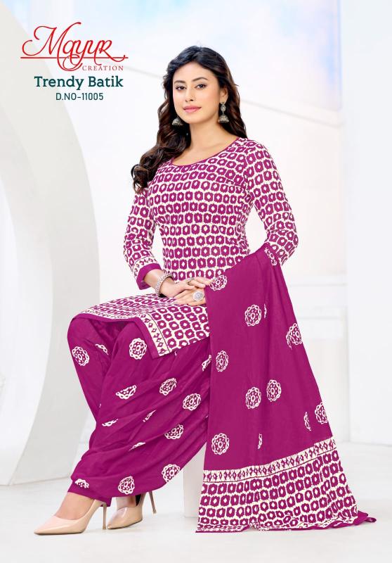 Mayur creation trendy batik vol- 11 dress materials wholesale in bangalore